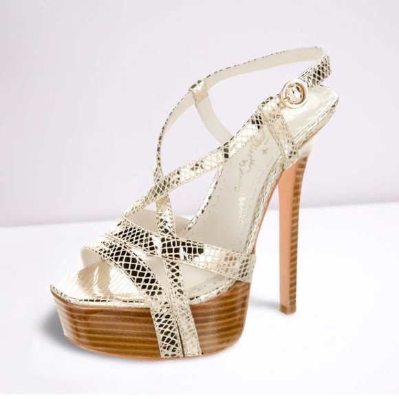 Alice + Olivia Leia Metallic Heels - Picture 3 of 6